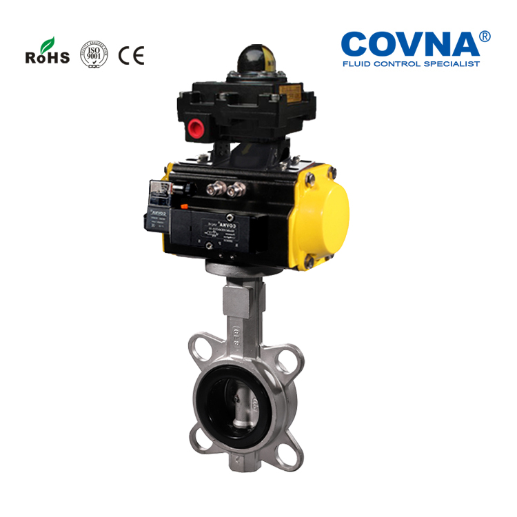 氣動(dòng)對(duì)夾式蝶閥