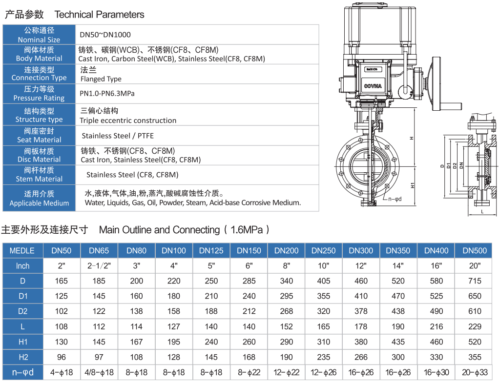 防爆電動(dòng)硬密封蝶閥
