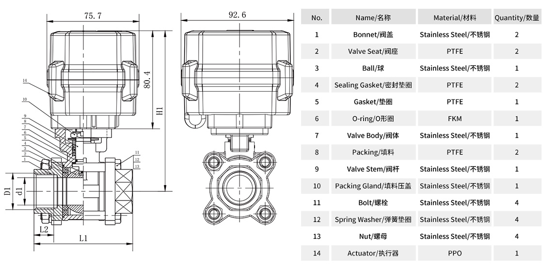 科威納微型電動不銹鋼三片式螺紋球閥-零部件材質(zhì)表.jpg