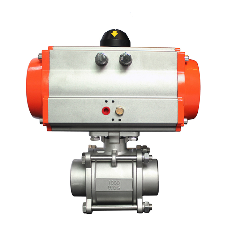 HK56-3PS-H氣動(dòng)不銹鋼三片式焊接球閥