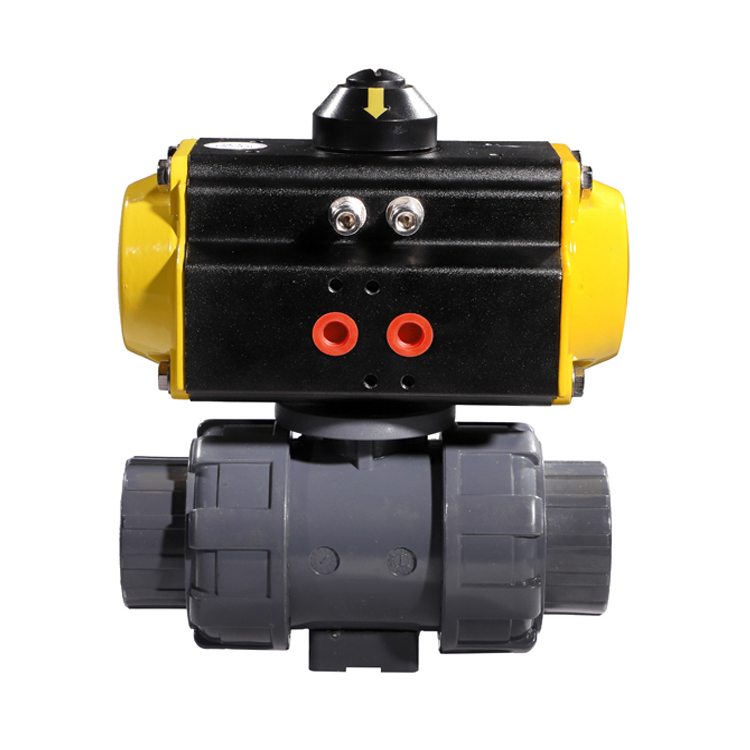 HK57氣動塑料雙由令快插二通球閥