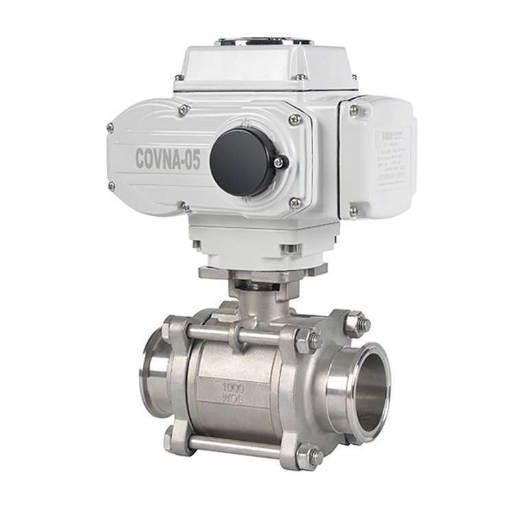 HK60-Q-3PS-K電動三片式卡箍球閥