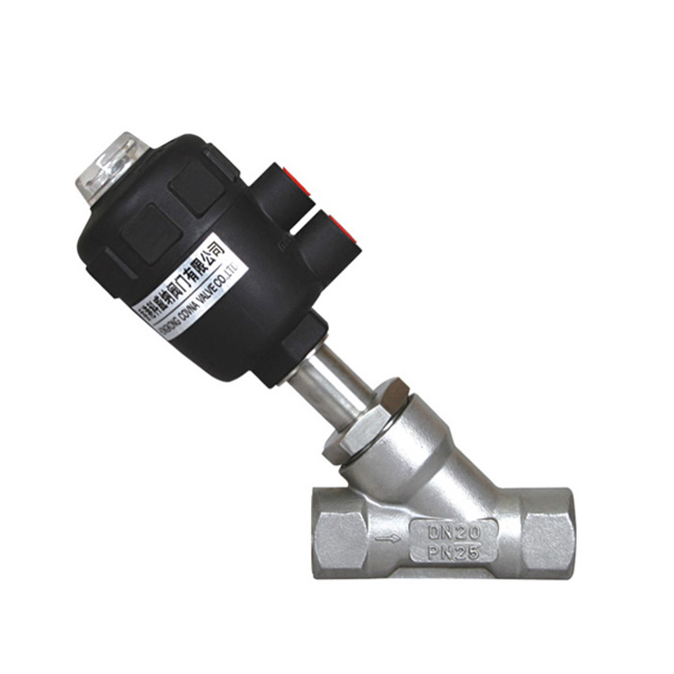 HK17A塑料頭不銹鋼內(nèi)螺紋氣動角座閥