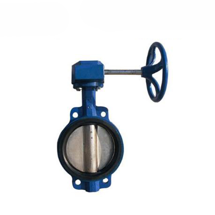 手動(dòng)渦輪鑄鐵對夾式蝶閥