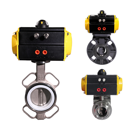 氣動蝶閥（連接方式、材質(zhì)、調(diào)節(jié)型、防爆可選）