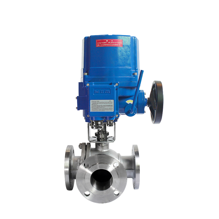 HK60Q-EX-FT防爆電動三通法蘭球閥