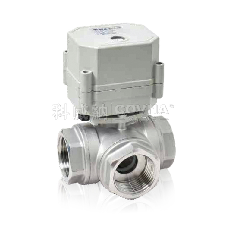 衛(wèi)生級(jí)卡箍快裝不銹鋼三通微型電動(dòng)球閥_A150-T  